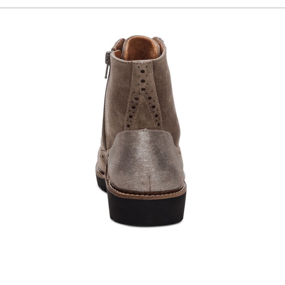 Aetrex Margot Lace-Up Boot Brown Suede Lace-Up - Picture 3 of 6